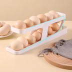 Egg Dispenser Rack – Gravity-Fed Sliding Organizer Holder for Refrigerator Freshness and Kitchen Countertop Storage Premium Quality Single Deals™