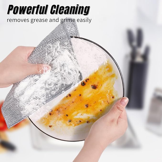Premium Steel Wire Dish Cloth – Durable, High-Performance Scrubber for Heavy-Duty Cleaning