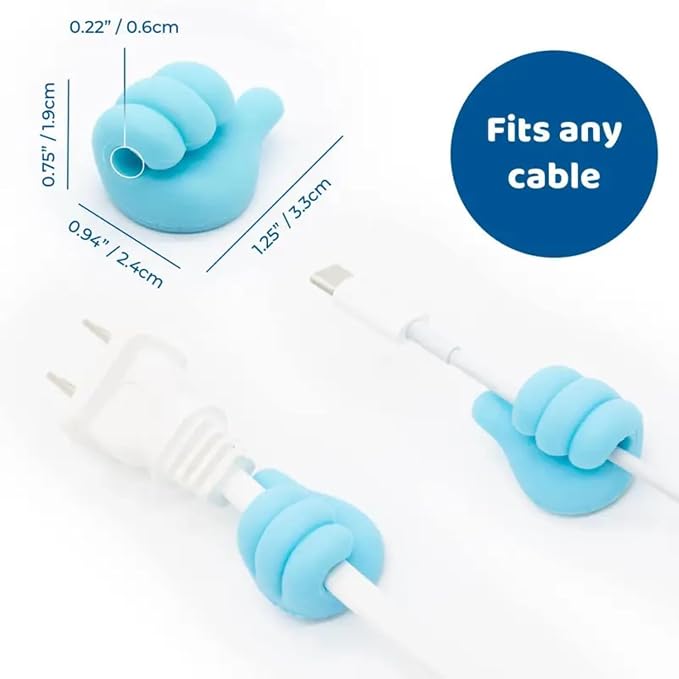 Single Deals™ Thumb Shape Hook CableOrganizer