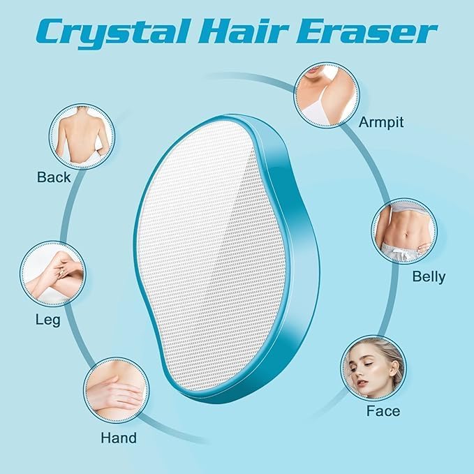 Crystal Hair Remover – Nano-Glass Exfoliating Tool for Pain-Free, Smooth Skin Maintenance Premium Quality Single Deals™
