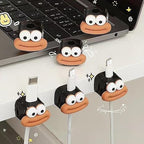 Premium Cartoon-Style Wire Wall Holder – Ergonomic Cable Management Solution