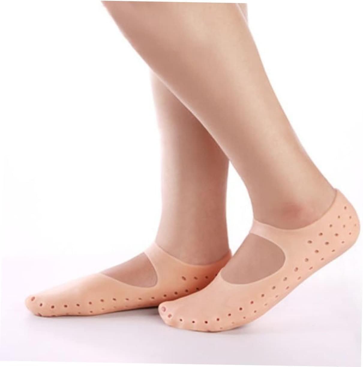 Moisturizing Silicone Gel Heel & Foot Socks - Breathable, Anti-Crack Treatment Sleeves for Soft, Hydrated Feet Premium Quality Single Deals™