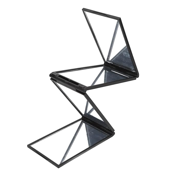 Premium Multi-Section Foldable Makeup Mirror – Adjustable, Portable Vanity Essential