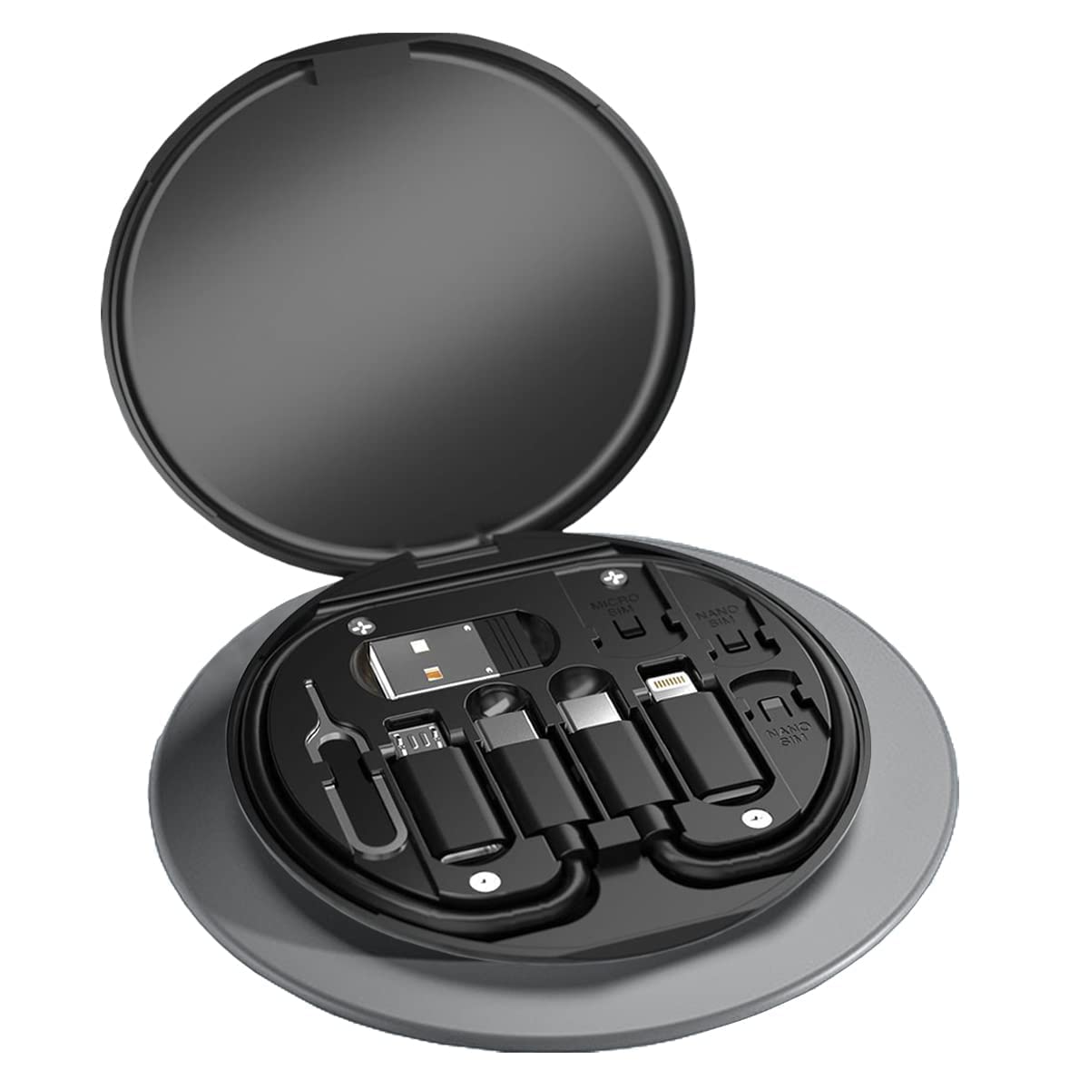 Premium All-in-One Data Cable Set – Sophisticated Universal Connectivity and Stand Solution
