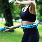 Adjustable Weighted Fitness Hoop – Smart Detachable Waist Trainer for Core Strengthening and Calorie Burning Premium Quality Single Deals™