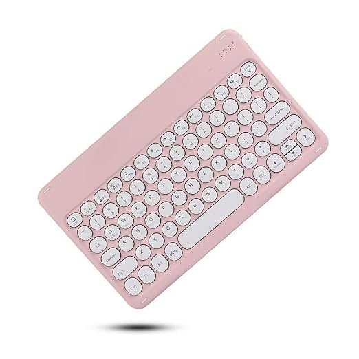 Compact Wireless Bluetooth Keyboard – Slim, Pastel Pink Design for Tablets, Laptops, and Desktops Premium Quality Single Deals™