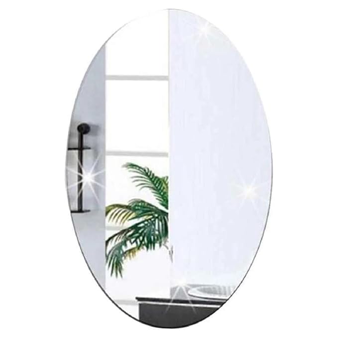 Versatile Flexible Adhesive Mirror – 45x30cm Lightweight DIY Wall Decor and Vanity Solution