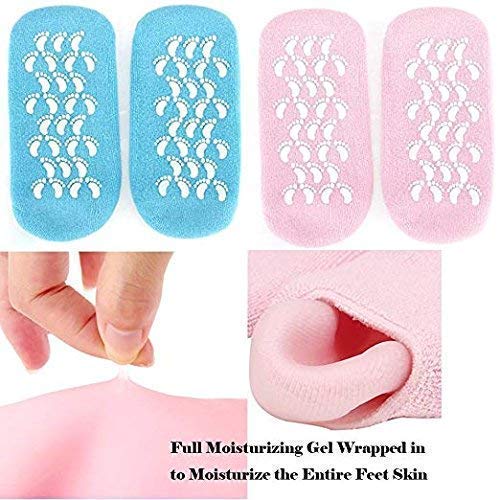 Moisturizing Anti-Skid Spa Gel Socks - Breathable, Hydrating Foot Treatment Sleeves with Non-Slip Grip for Soft, Pampered Feet Premium Quality Single Deals™