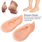 Moisturizing Silicone Gel Heel & Foot Socks - Breathable, Anti-Crack Treatment Sleeves for Soft, Hydrated Feet Premium Quality Single Deals™