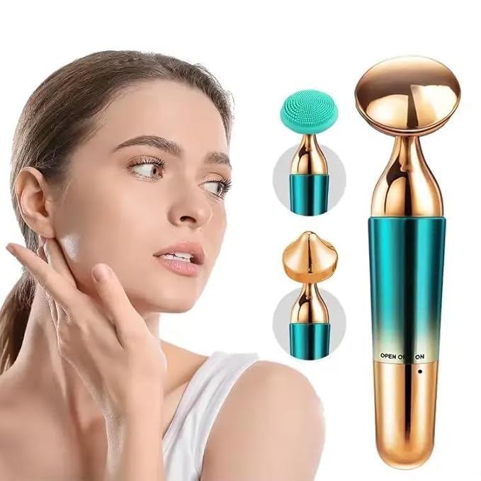 Premium 3-in-1 Electric Vibration Face Massager – Professional-Grade Skincare and Rejuvenation Tool