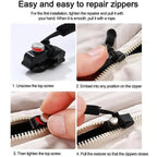 Repair Zipper (3 PCS) – Sophisticated Fastening Restoration Solution Premium Quality SingleDeals™