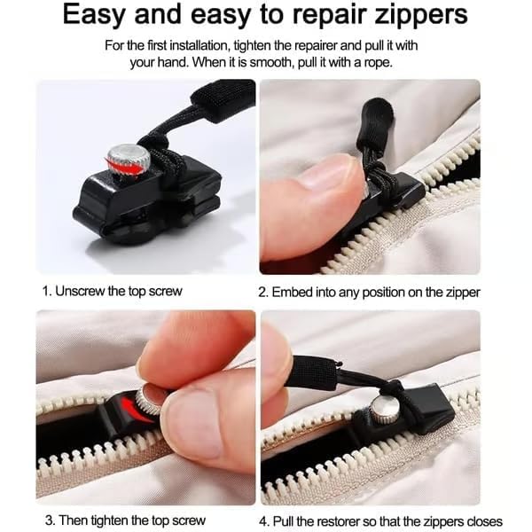 Repair Zipper (3 PCS) – Sophisticated Fastening Restoration Solution Premium Quality SingleDeals™