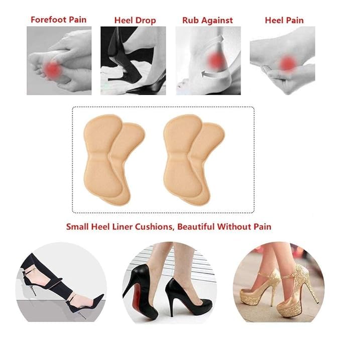 Comfortable Butterfly Sponge Heel Grips - Soft Adhesive Cushion Pads for Blister Prevention and Improved Shoe Fit Premium Quality Single Deals™