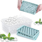33-Cavity Round Ice Ball Maker Tray – Flexible Silicone Sphere Mold for Cocktails, Whiskey, and Kitchen Freezer Organization Premium Quality Single Deals™