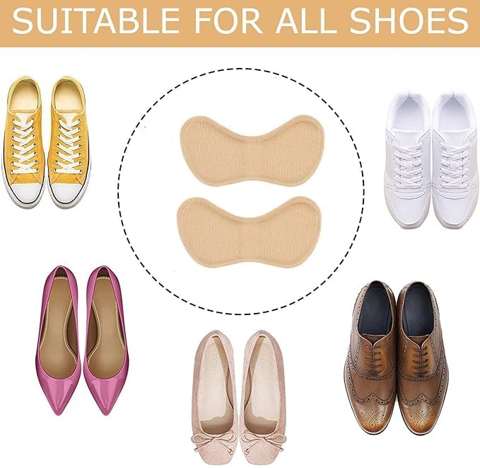 Comfortable Butterfly Sponge Heel Grips - Soft Adhesive Cushion Pads for Blister Prevention and Improved Shoe Fit Premium Quality Single Deals™