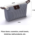 Single Deals™ Striped Cosmetic Bags - Premium Quality