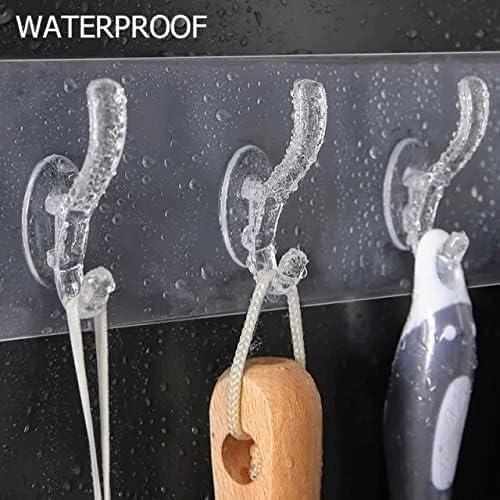 Single Deals™ 6 Pcs Sticker  Transparent Hook Premium Quality