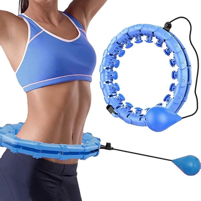Adjustable Weighted Fitness Hoop – Smart Detachable Waist Trainer for Core Strengthening and Calorie Burning Premium Quality Single Deals™