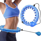 Adjustable Weighted Fitness Hoop – Smart Detachable Waist Trainer for Core Strengthening and Calorie Burning Premium Quality Single Deals™