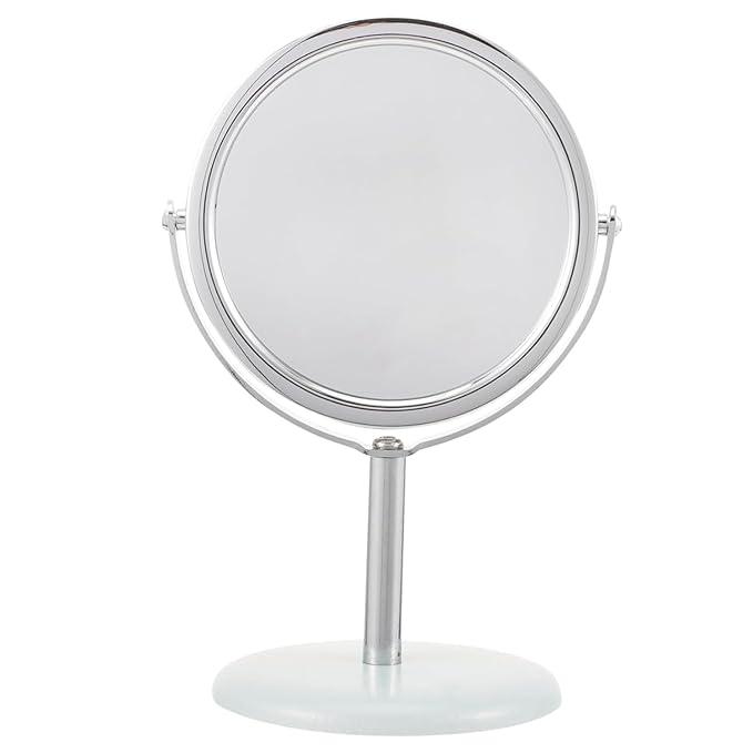 Premium Desktop Round Makeup Mirror – Sleek, Adjustable Vanity Essential