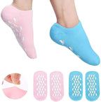 Moisturizing Anti-Skid Spa Gel Socks - Breathable, Hydrating Foot Treatment Sleeves with Non-Slip Grip for Soft, Pampered Feet Premium Quality Single Deals™