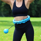 Adjustable Weighted Fitness Hoop – Smart Detachable Waist Trainer for Core Strengthening and Calorie Burning Premium Quality Single Deals™