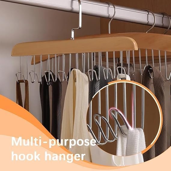Single Deals™ Wooden 8 Hook Hangers