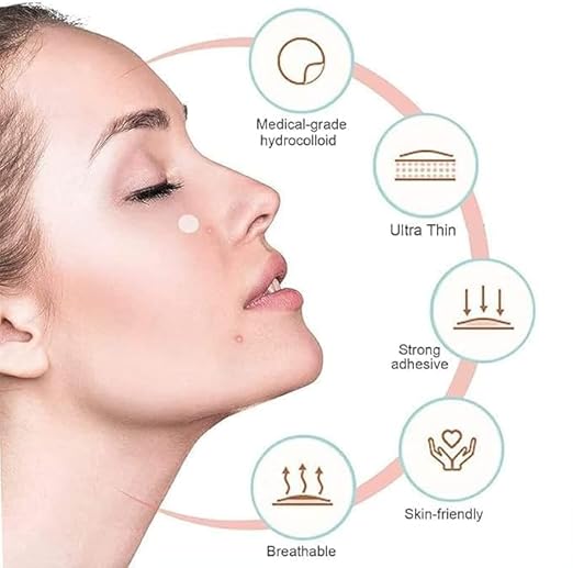 Skin-Tone Hydrocolloid Acne Patch Set – 36-Piece Targeted Spot Treatment for Discreet Blemish Care