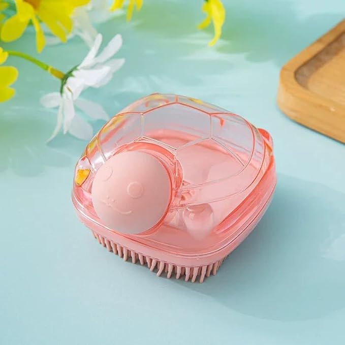 Transparent Turtle Bath Brush – Charming, Ergonomic Exfoliating Scrubber for Gentle Cleansing
