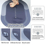 Modern Oval Bathroom Mat – Quick-Dry, Non-Slip Absorbent Floor Mat for Safety and Comfort Premium Quality Single Deals™