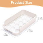 3-Layer Egg Organizer Tray – Stackable Space-Saving Refrigerator Storage Container for Freshness and Kitchen Organization Premium Quality Single Deals™