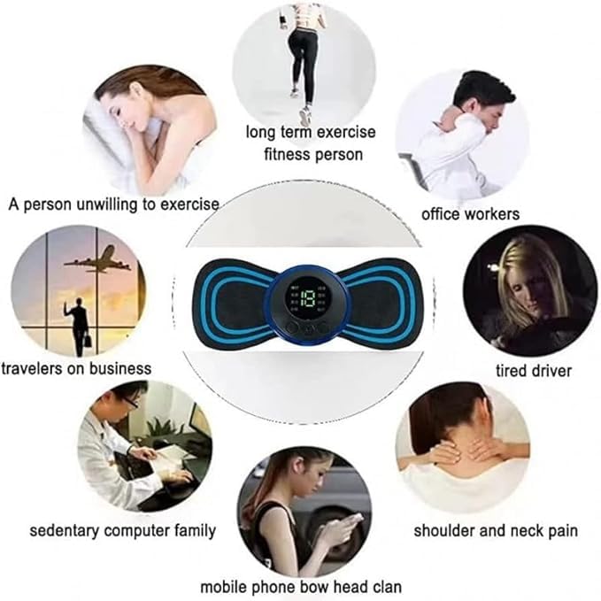 Premium Butterfly Massager Sticker – Targeted Electronic Muscle Stimulation for Enhanced Recovery