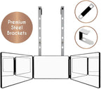 Premium 3-Way Self-Cut Mirror – Ergonomic Tri-Fold Design for Precision Grooming