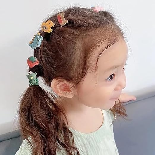 30-Piece Cute Cartoon Hairband Set – Playful & Elastic Accessories