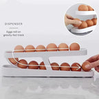 Egg Dispenser Rack – Gravity-Fed Sliding Organizer Holder for Refrigerator Freshness and Kitchen Countertop Storage Premium Quality Single Deals™