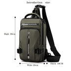 Single Deals™ USB Cross Backpack Bag - Premium Quality