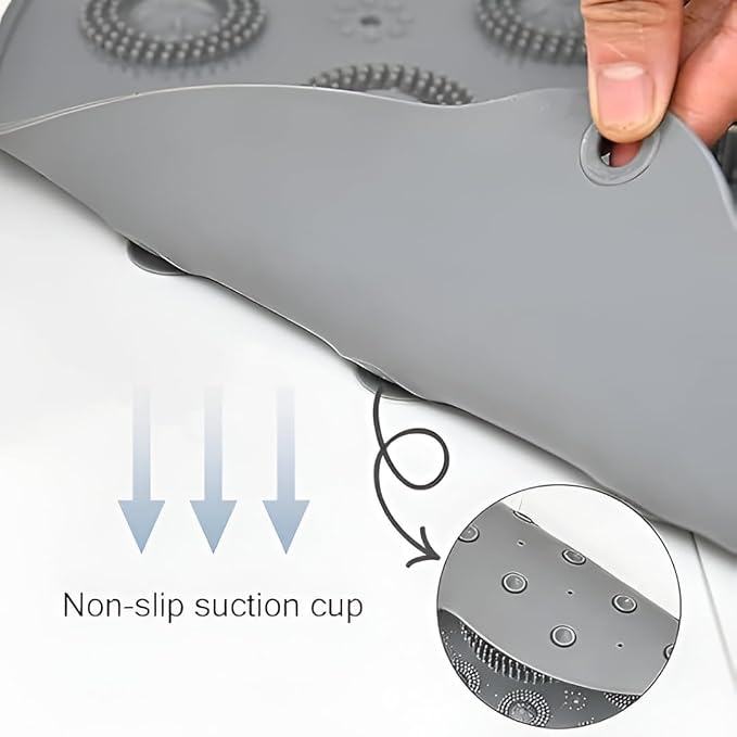 Round Non-Slip Shower & Massage Mat – Safety-Focused Bath Accessory with Built-in Foot Massager Premium Quality Single Deals™