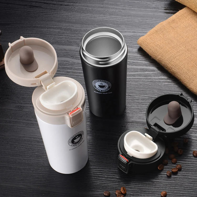 Insulated Thermal Travel Tumbler – Matte Black Edition