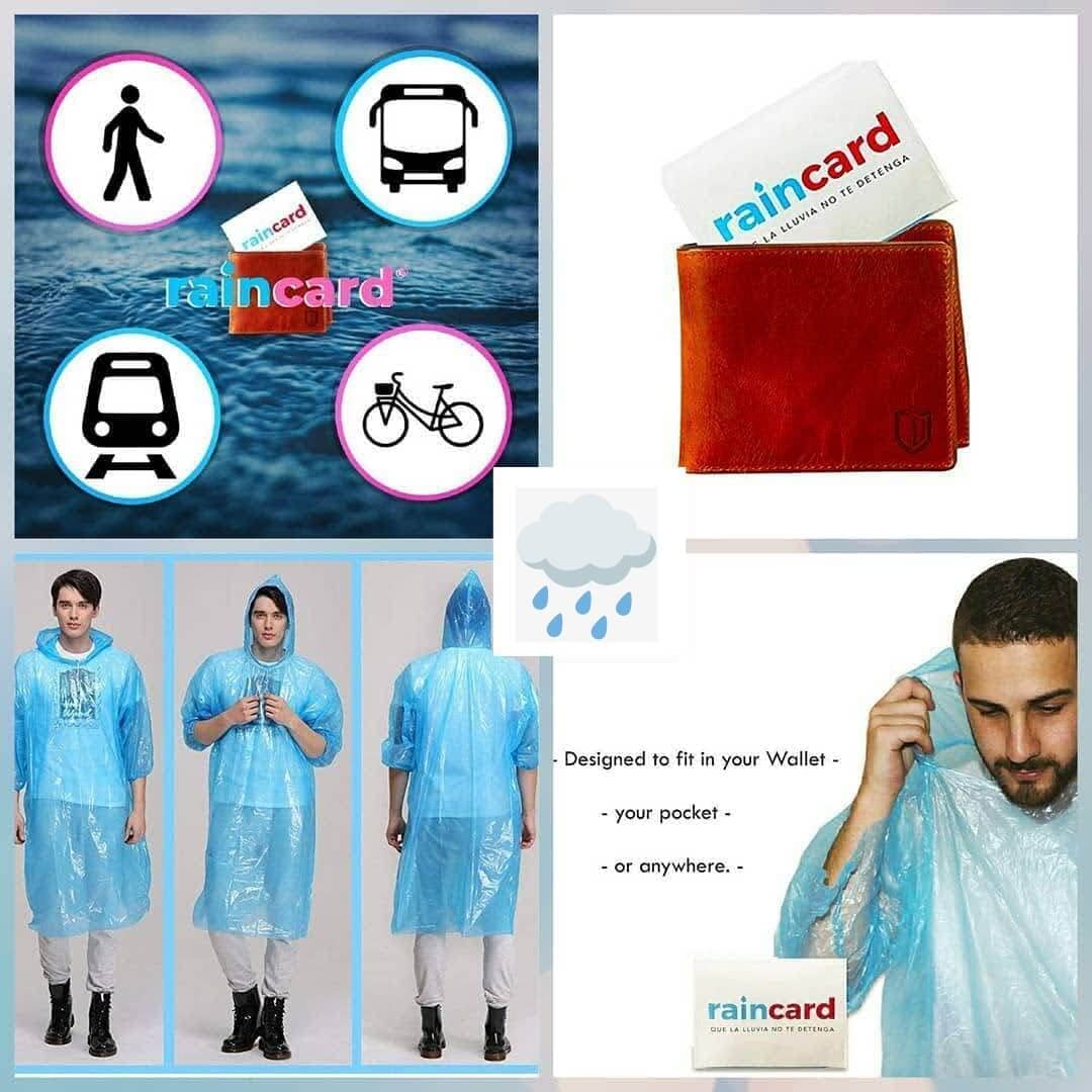 Compact Emergency RainCard – Portable, Pocket-Sized Disposable Rain Poncho for Instant Weather Protection Premium Quality Single Deals™