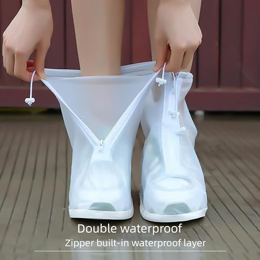Waterproof Non-Slip Shoe Covers – Reusable Protective Rain Boots for Men and Women, Available in Large Sizes Premium Quality Single Deals™