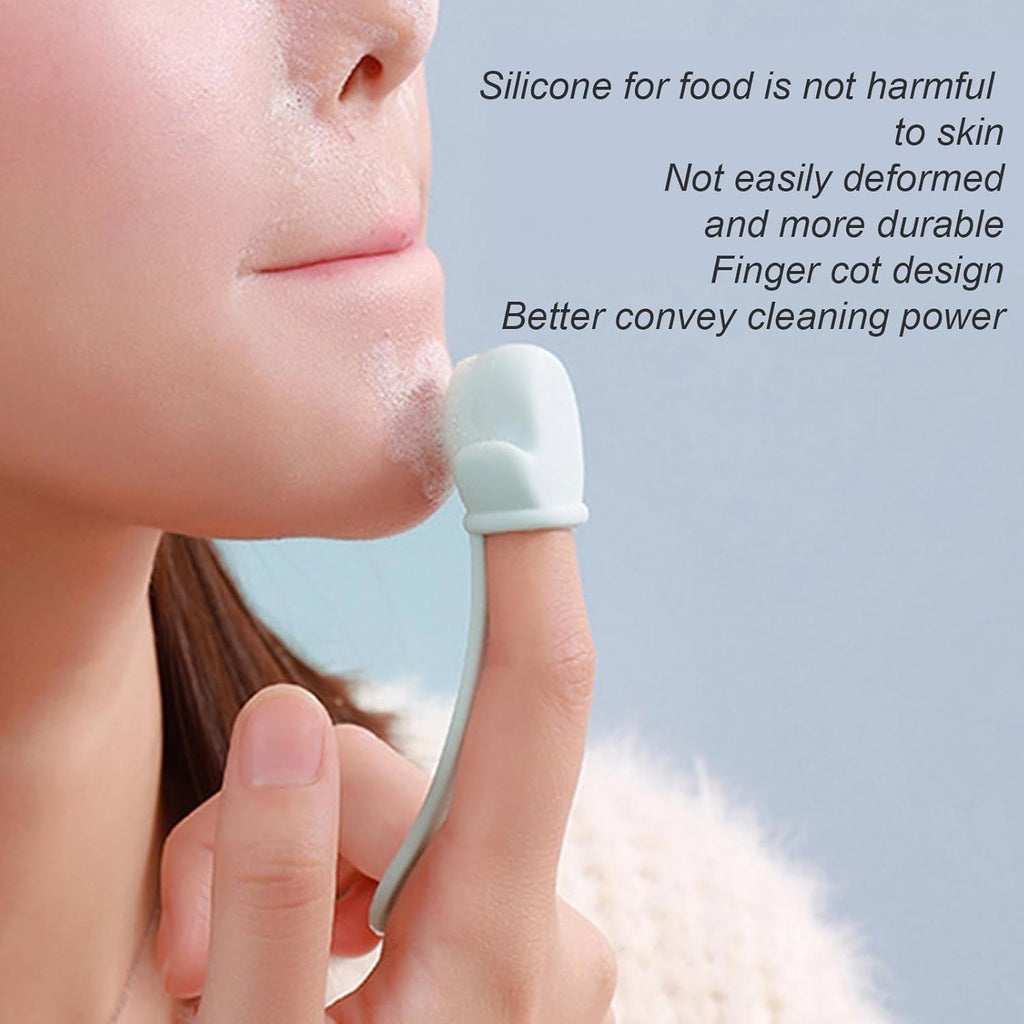 2-Piece Silicone Face Brush Set – Gentle Exfoliating Cleansing Tools for Pore Refinement and Skincare Routines Premium Quality Single Deals™