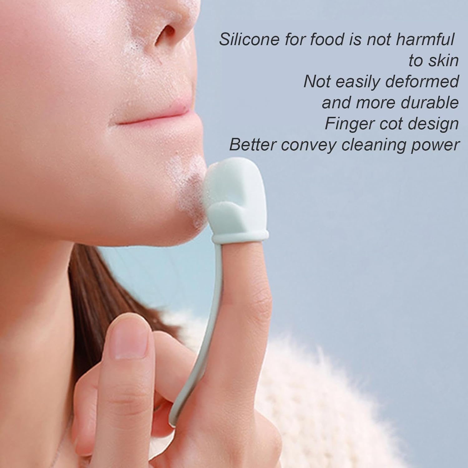2-Piece Silicone Face Brush Set – Gentle Exfoliating Cleansing Tools for Pore Refinement and Skincare Routines Premium Quality Single Deals™