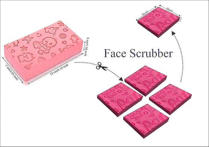 Premium Bath Scrubber Sponge – Gentle Exfoliating Body Cleaner for Soft, Smooth Skin