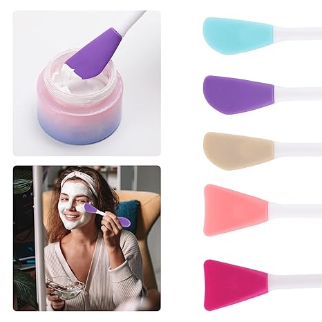 Dual-Ended Silicone Face Mask Brush – Multi-Functional Beauty Tool for Precision Application and Gentle Exfoliation Premium Quality Single Deals™