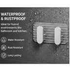 Single Deals™ 2 in 1 Self Adhesive Kitchen & Bathroom Wall Hooks (Silver colour) Premium Quality