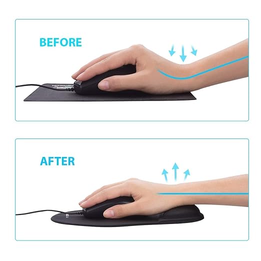 Ergonomic Mouse Pad with Wrist Rest – Comfortable, Non-Slip Support for Enhanced Productivity and Desktop Comfort Premium Quality Single Deals™