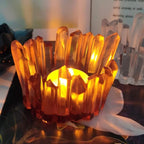 Elegant Crystal-Effect Decorative Candle Holder – Stylish, Floral-Inspired Accent for Sophisticated Home Ambience Premium Quality Single Deals™