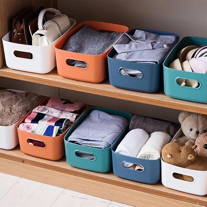 Plastic Storage Basket – Versatile Countertop and Pantry Organizer for Kitchen Essentials and Household Organization Premium Quality Single Deals™