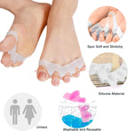 Silicone Gel Bunion Toe Corrector - Comfortable Orthopedic Toe Separator and Straightener for Pain Relief and Alignment Premium Quality Single Deals™