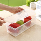 Fridge Storage Box – Clear Airtight Container with Drainage Tray for Fresh Produce and Kitchen Organization Premium Quality Single Deals™